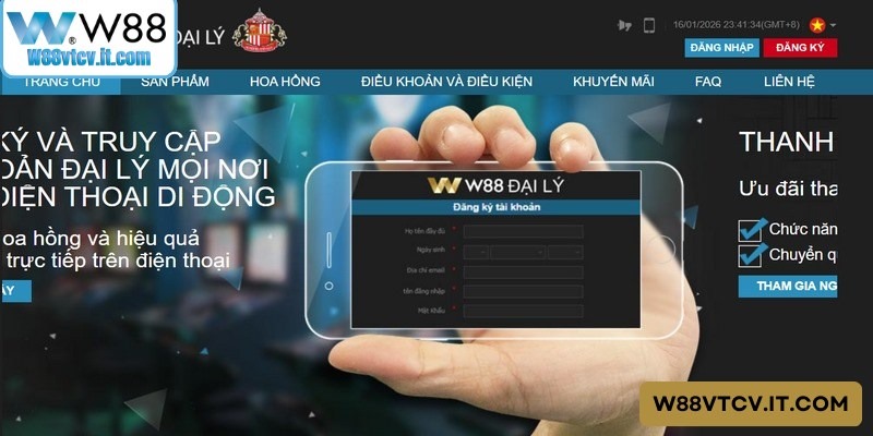 Hướng dẫn chi tiết các bước điền thông tin vào biểu mẫu đăng ký đại lý W88 Hướng dẫn chi tiết các bước điền thông tin vào biểu mẫu đăng ký đại lý W88